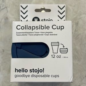 NWT Stojo Collapsible Cup 12oz Denim Blue